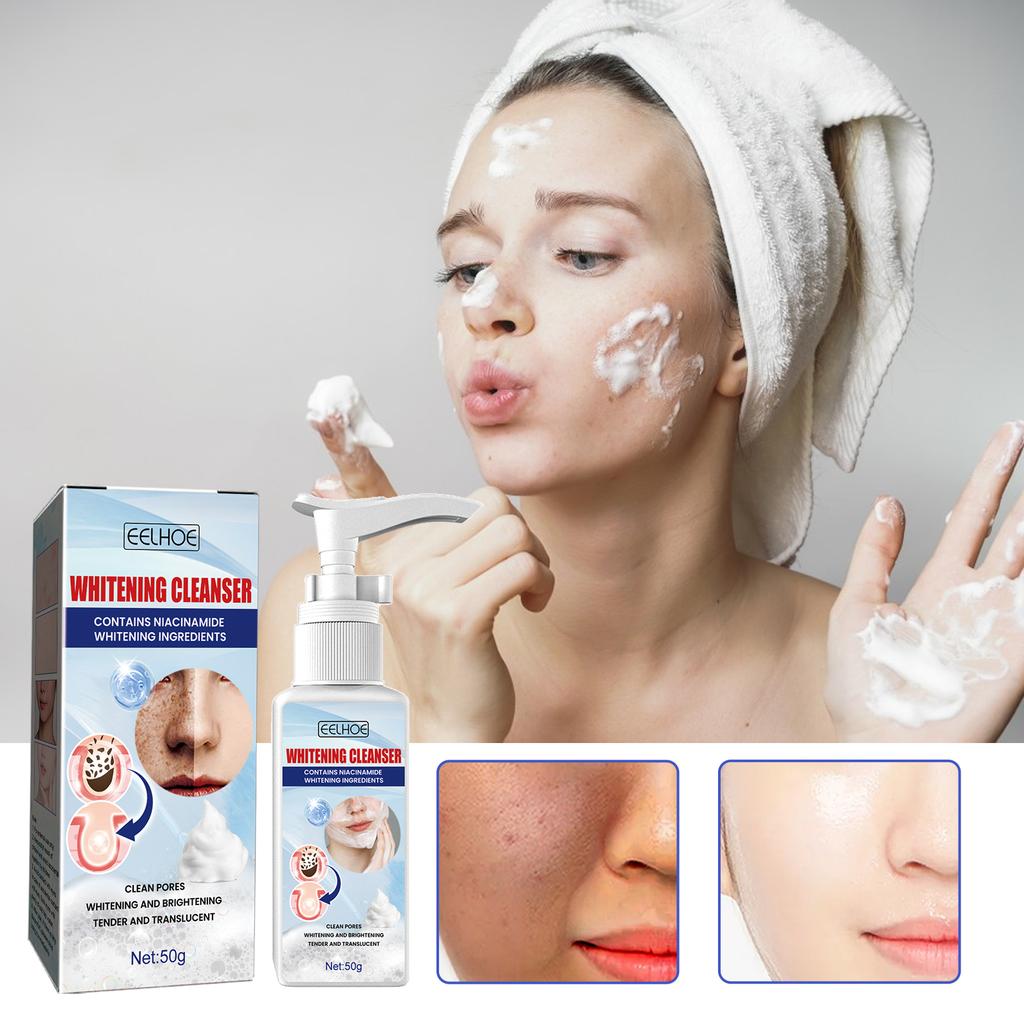 EELHOE Niacinamide facial cleanser Facial cleansing, hydrating, spot-reducing, skin-brightening, beautifying foam cleanser