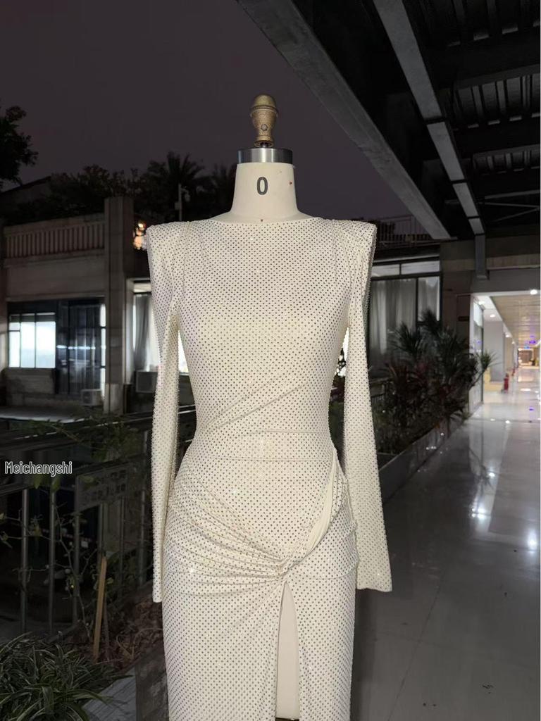 Elegant European & American One-Shoulder Twisted Evening Dress for Women