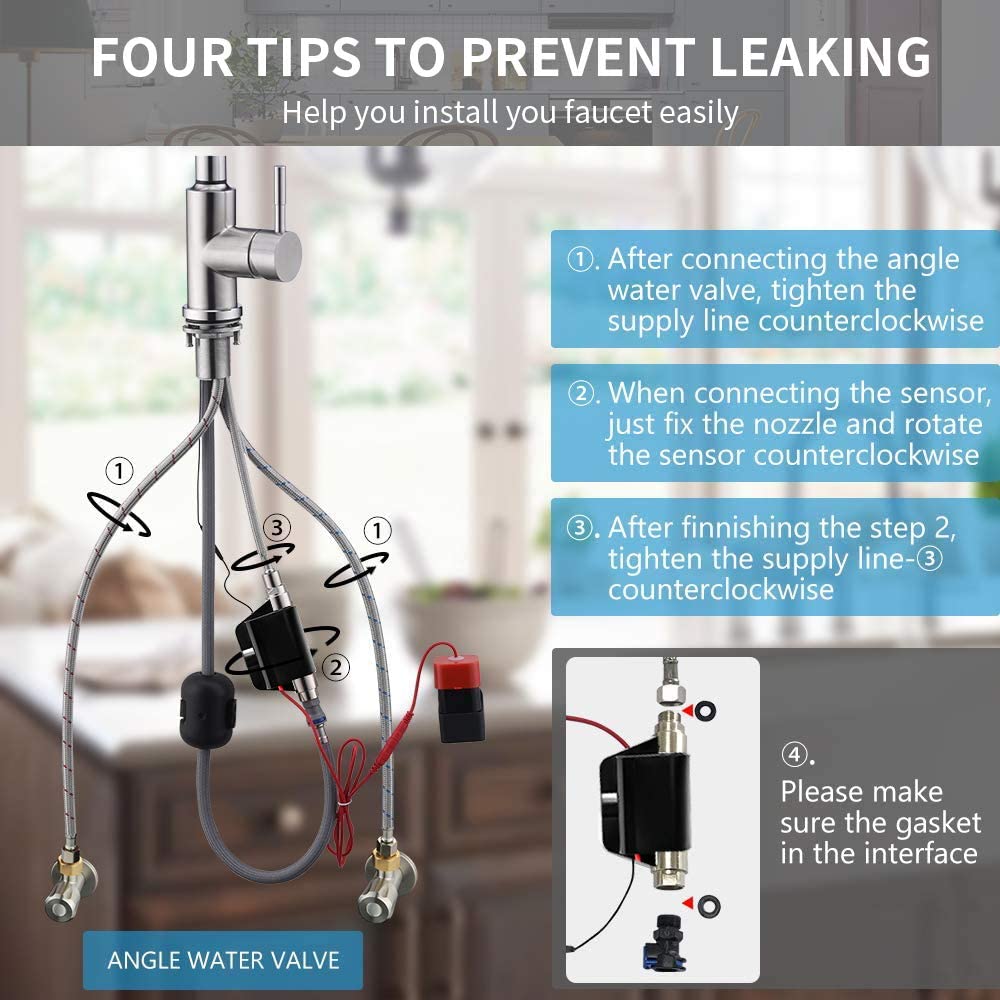 Robinet de cuisine noir à capteur extractible Robinet mitigeur à contrôle tactile sensible pour cuisine Robinet mitigeur de cuisine à capteur tactile 1005