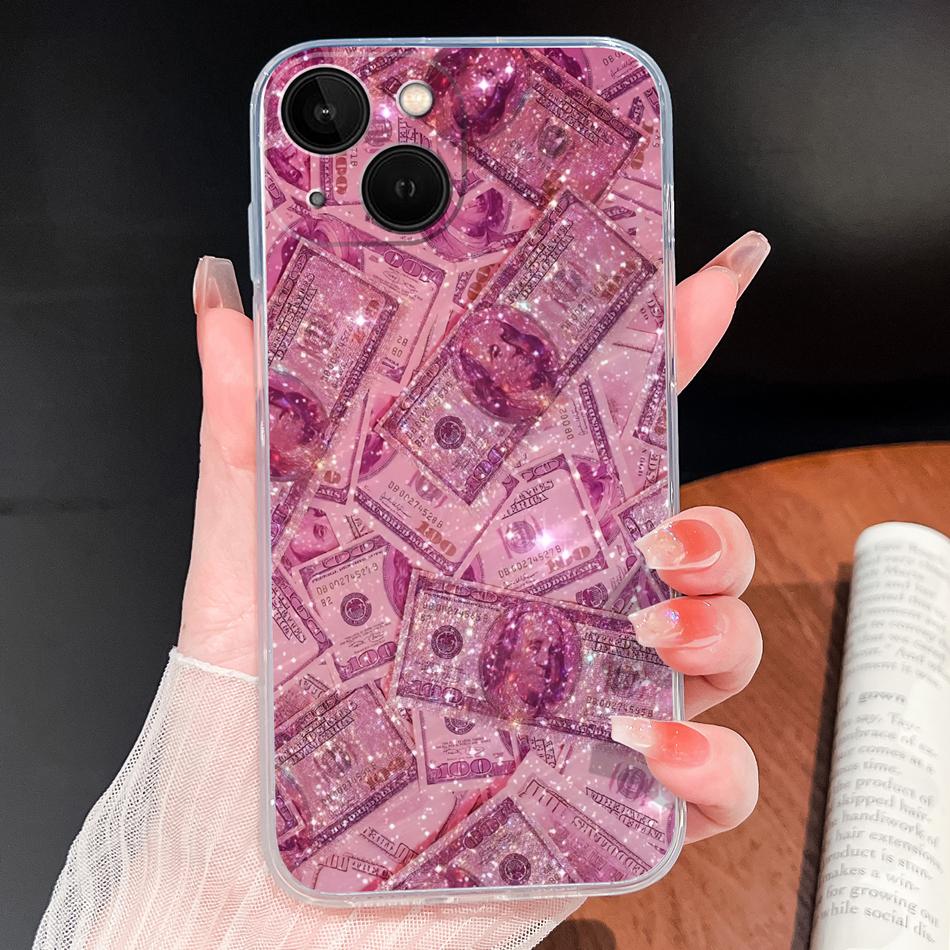 For iPhone 13 Pro Max 13 mini Phone Case Butterfly Patterns Soft Slim Transparent Silicone Cover For iPhone13 Lightweight Funda