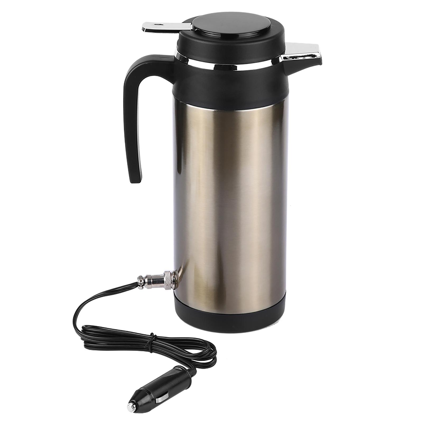 Kaisai 1000Ml 12V 24V Stainless Steel Electric In Car Kettle Travel Thermoses Heating Water Bottle