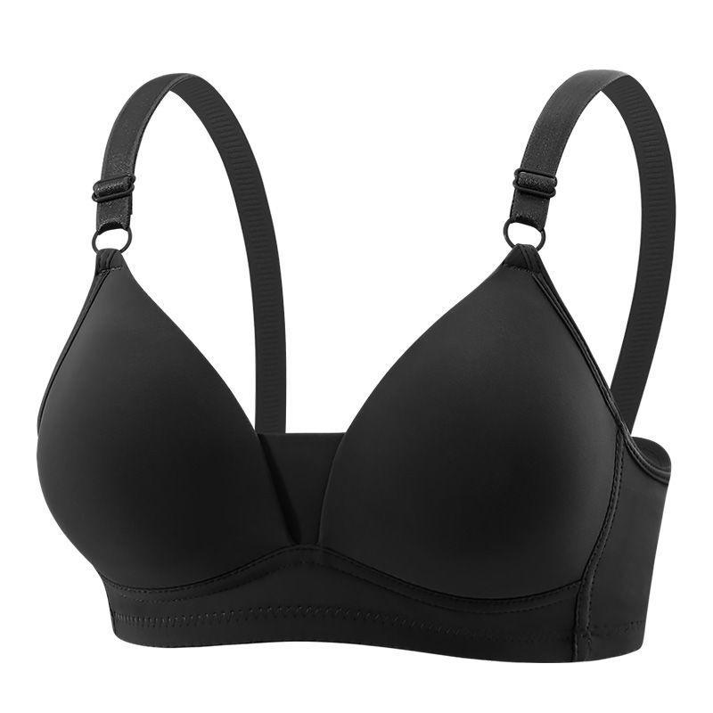 Japanese Style Seamless Deep V Triangle Bra for Women - Wire-Free with Small Bust Support