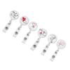 Retractable Badge Reel Clip Portable Nurse ID Name Card Badge Holders Accessory