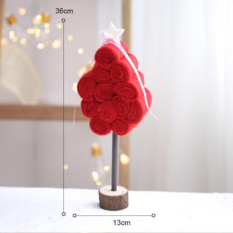 Christmas Wool Felt Tree Ornament For Holiday Decor And Scene Setting