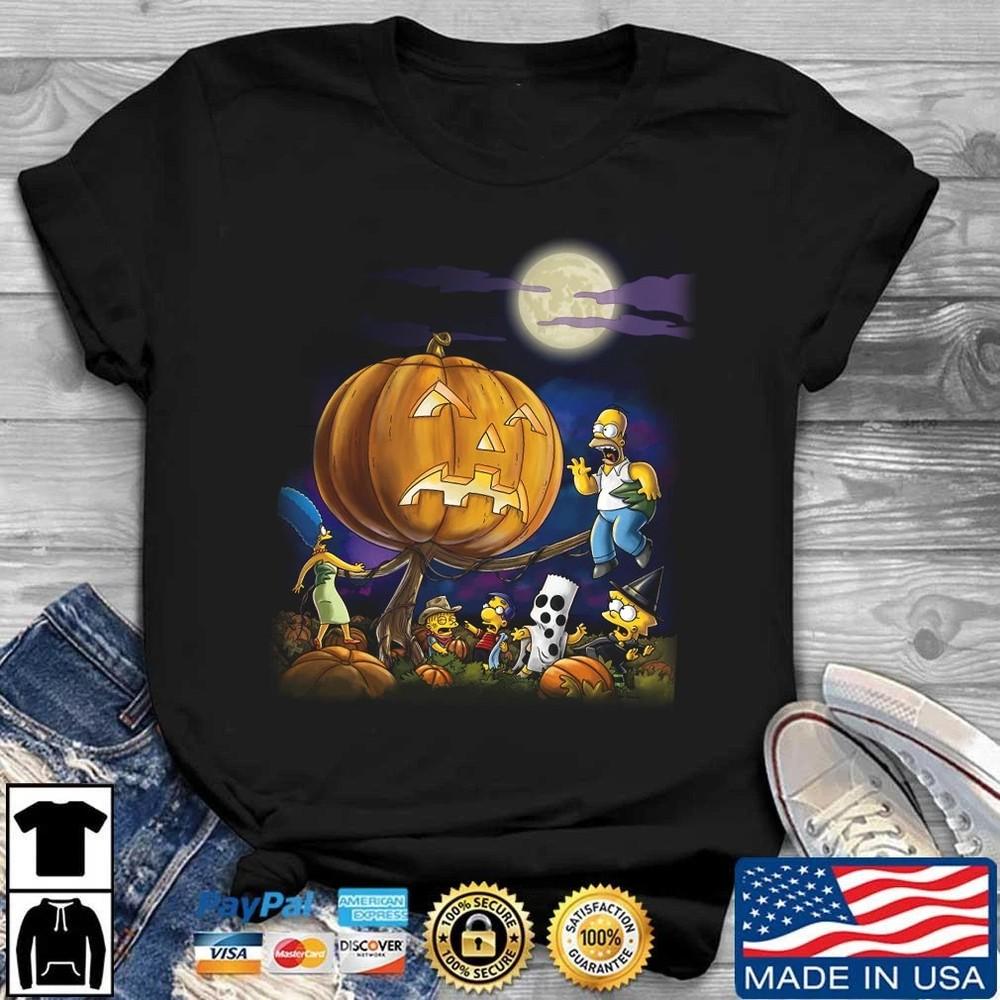 

Happy Halloween The Simpsons Goes for Old-Timey Shirt S-5XL Gift Fans Unisex T-Shirt M