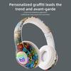 2025 Graffiti Kids' Over-ear Bluetooth Wireless Gaming Headphones