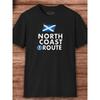 NC500 Scottish Highlands Road Trip T-Shirt - Unisex Souvenir Top with NC500 Route Design, Breathable Casual Wear for Scotland Travel, North Coast 500