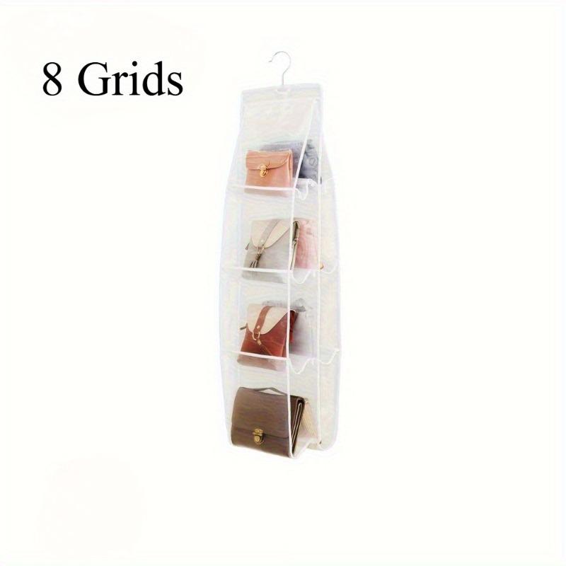 Multi-Layer Hanging Bag Organizer Transparent Storage Pouch for Handbags Purses Shoes and Sundries Perfect for Wardrobe Closet