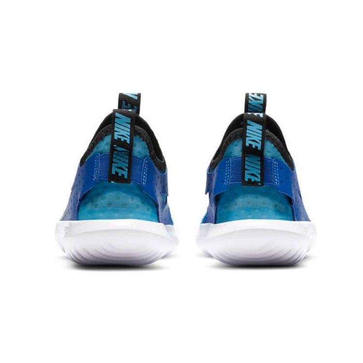 Nike Flex Runner Slip Resistant Cushioning Low top Kids' Running Shoes White Blue Children Aged 3 7 Years Old CV9327-400
