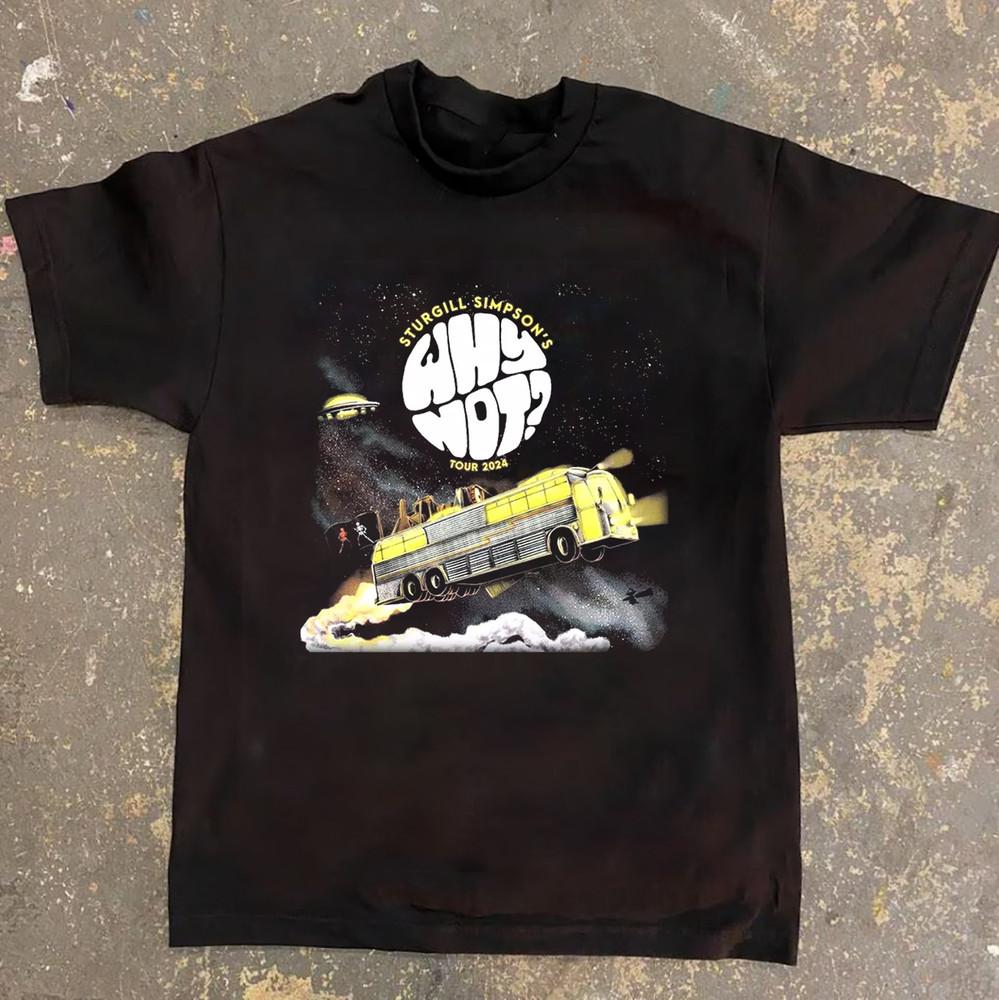 

Тур Sturgill Simpson 2024 Почему бы не подарить короткую унисекс футболку всех размеров 3XL