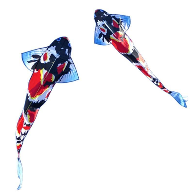 Large Chinese Style 3-Meter Koi Carp Kite with Long Tail - Easy to Fly in Light Breeze