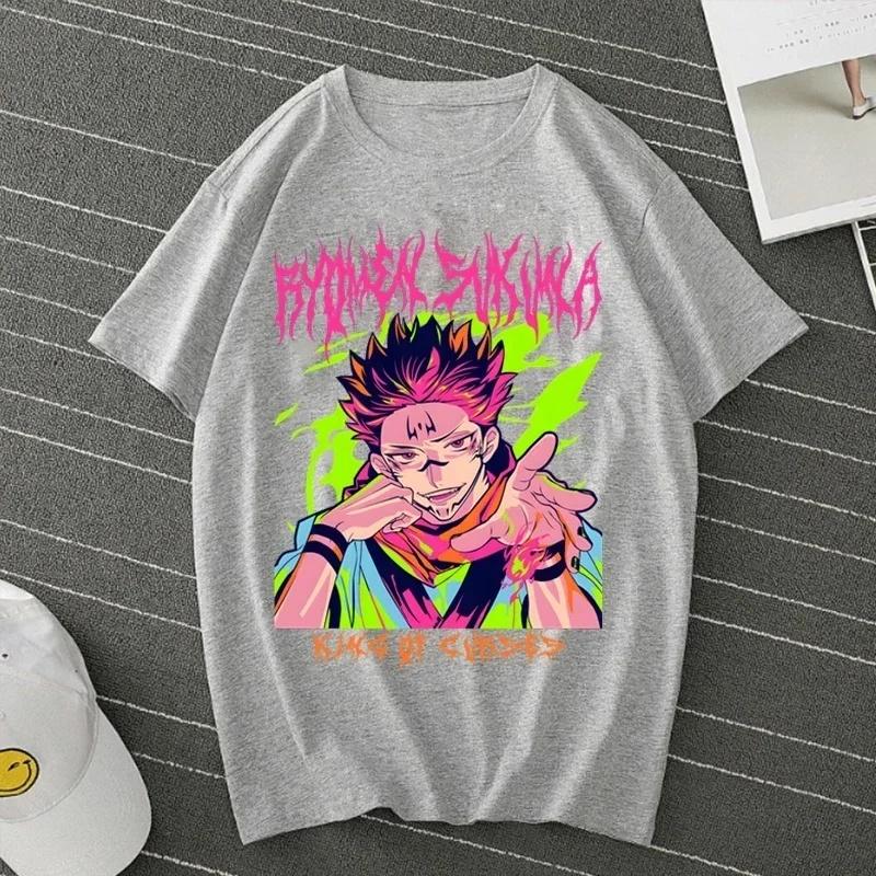Adult and Children Jujutsu Kaisen TwoFaced Sukuna Curse King Dark Punk Style Anime Cotton Short Sleeve S
