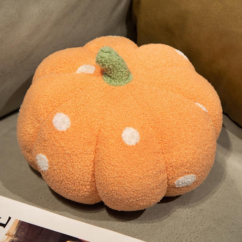 Cute Colored Polka Dot Pumpkin Pillow Cushion Irregular Vegetable Pillow Macaron Color Home Decoration Halloween Decoration