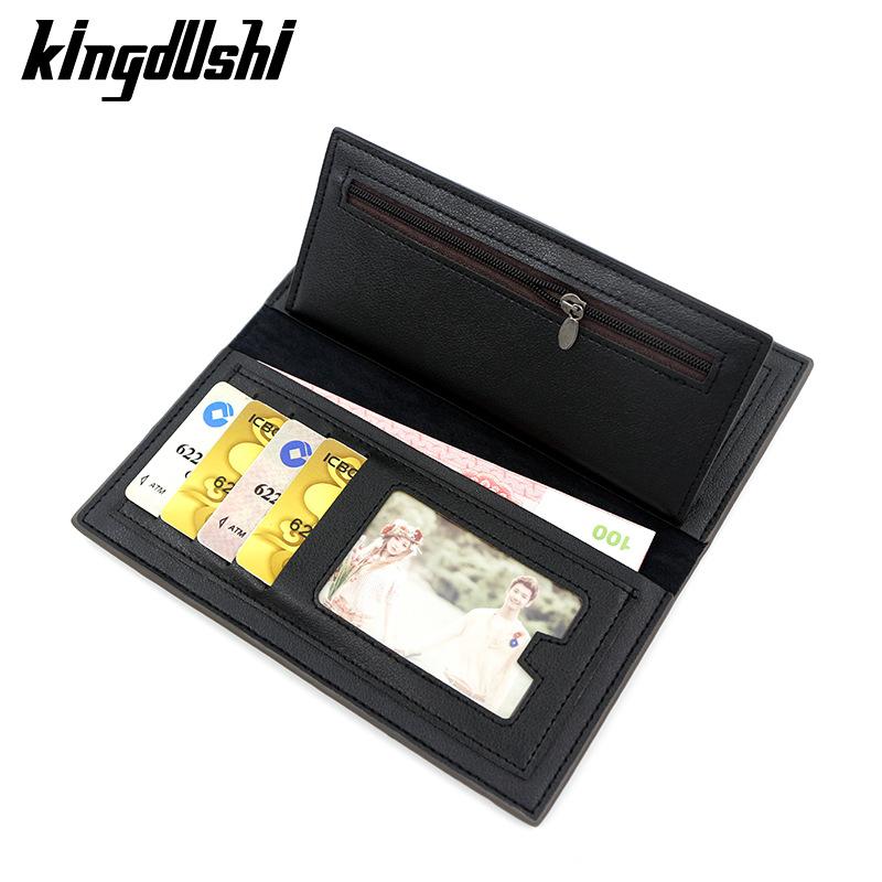 Herren PU Leder Lange Clutch Herren Visitenkartenhalter Herren Geldbörse Braun Schwarz Kaffee Herrenmode Taschengeldbörse