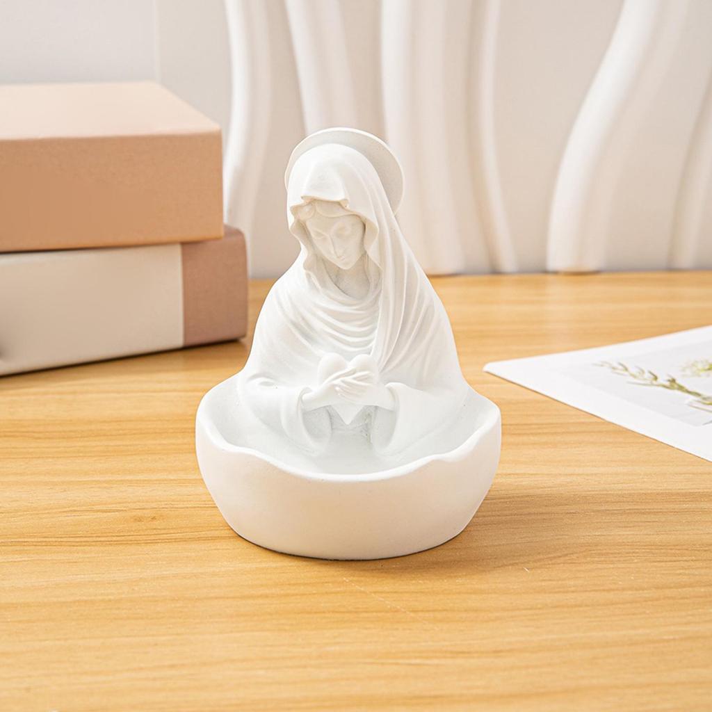 Our Lady of Grace Statue Virgin Mary Keepsake Rosary Holder Catholic Gifts for Women Religious Home Decor Blessed Mother Statues