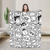 Crayons Shin Chans Anime Blankets Flannel Spring/Autumn Portable Warm Throw Blankets for Bedding Travel Plush Thin Quilt