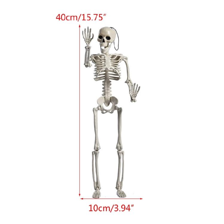 Full Body Mini Skeleton Spooky Plastic Skeleton for Yard Garden Lawn Haunted