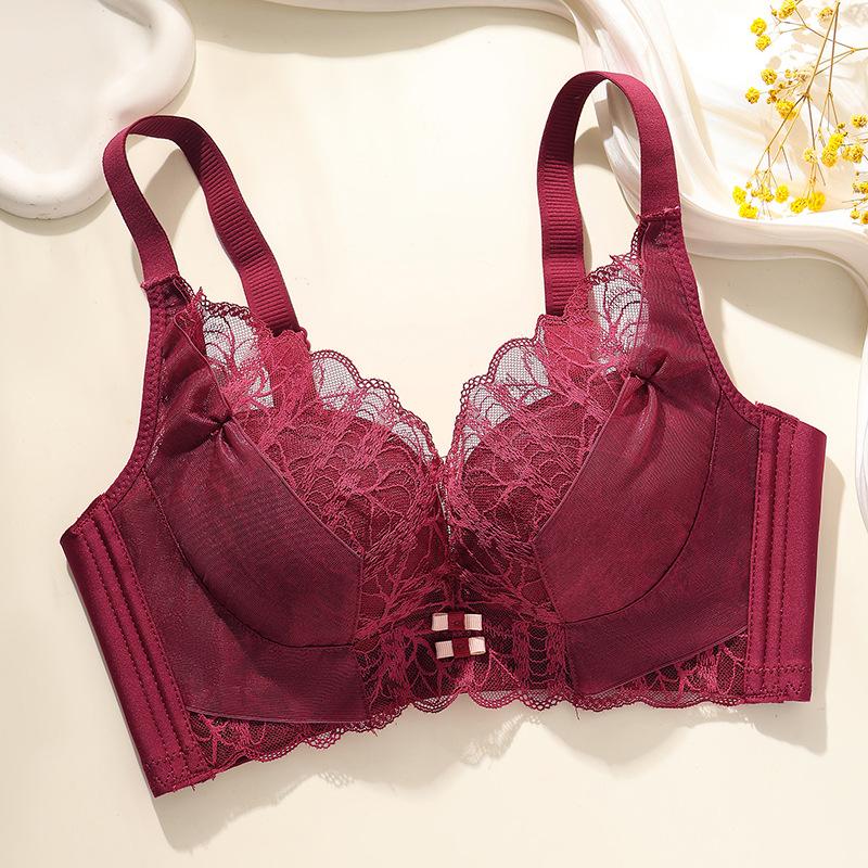 No Steel Rim, Sexy Lace Underwear, Women's Small Breasts Gathered, Side-closed Breasts, Adjusted Upper Support, Non-slip Bra, Bra.