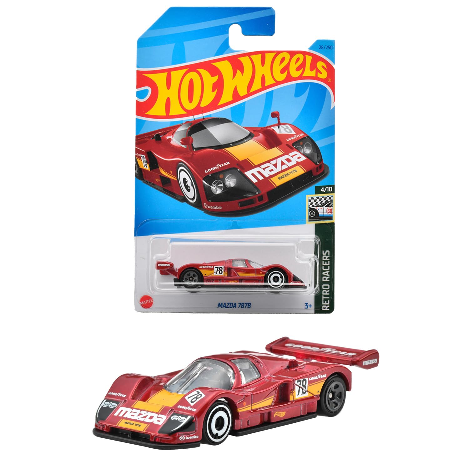 

MATTEL Hot Wheels Basic Car Mazda 787B и HNK30 [3 вверх] красный
