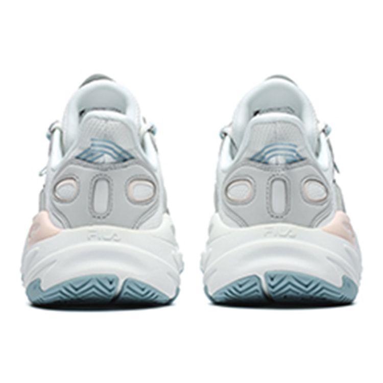 Fila Wave Series Fabric Synthetic Leather Casual Trend Sports Low-Top Lifestyle Shoes Women Sneaker White F12W226112FBA