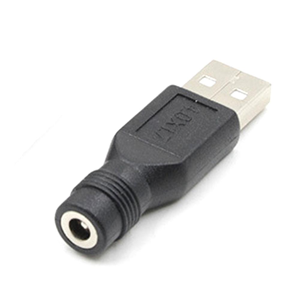 USB Male To 3.5x1.35mm/4.0x1.7mm Female Charging Convertor Adapter Connectors Charge Barrel Jack Power Adapters