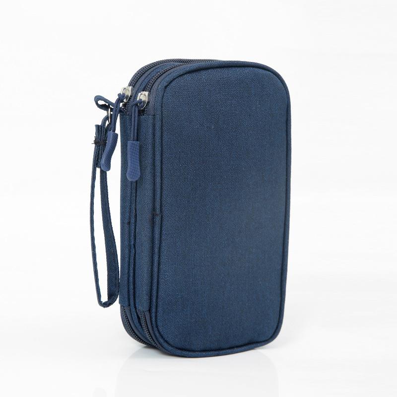 Portable Cable Organizer Bag Oxford Cloth Travel Electronic Accessories Storage Case for Power Bank Hard Drive