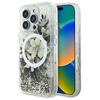 Etui do iPhone 16 Pro Guess Liquid Glitter Flower MagSafe