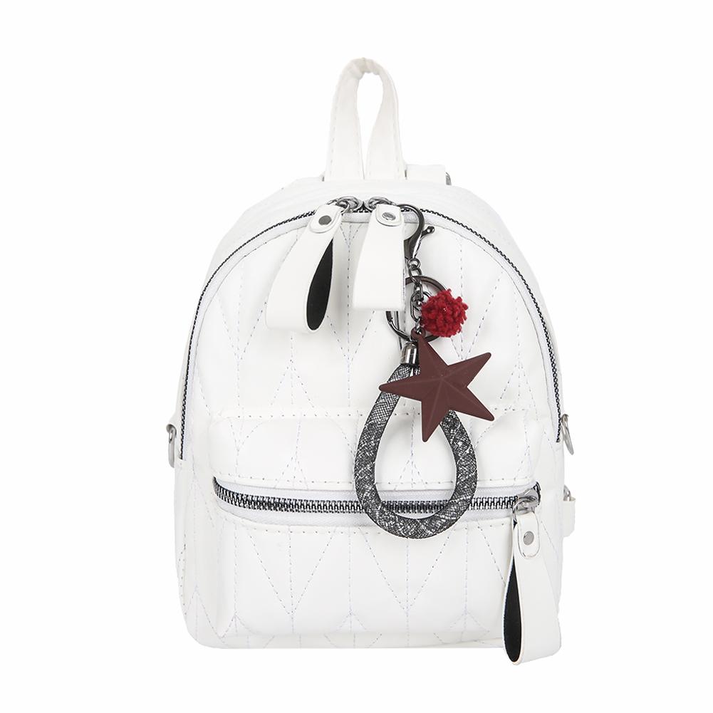 

Женский однотонный школьный рюкзак из искусственной кожи, женские маленькие сумки через плечо, модный мини-рюкзак, повседневный рюкзак