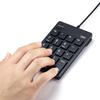 SANWA SUPPLY Numeric Keypad Wired USB Type-C Connection Isolation Key Black NT-18CUBK