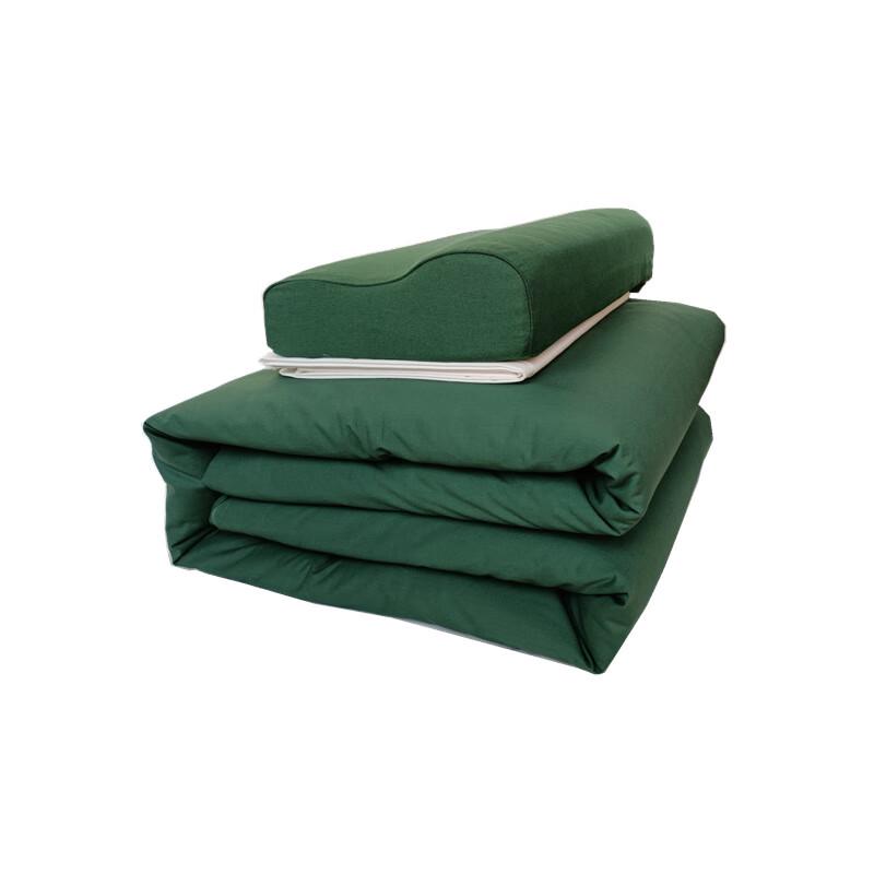 Grön bomullsvintertäcke