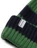 MMLG [Mmlg] Mm Stripe Knit Hat (Green)