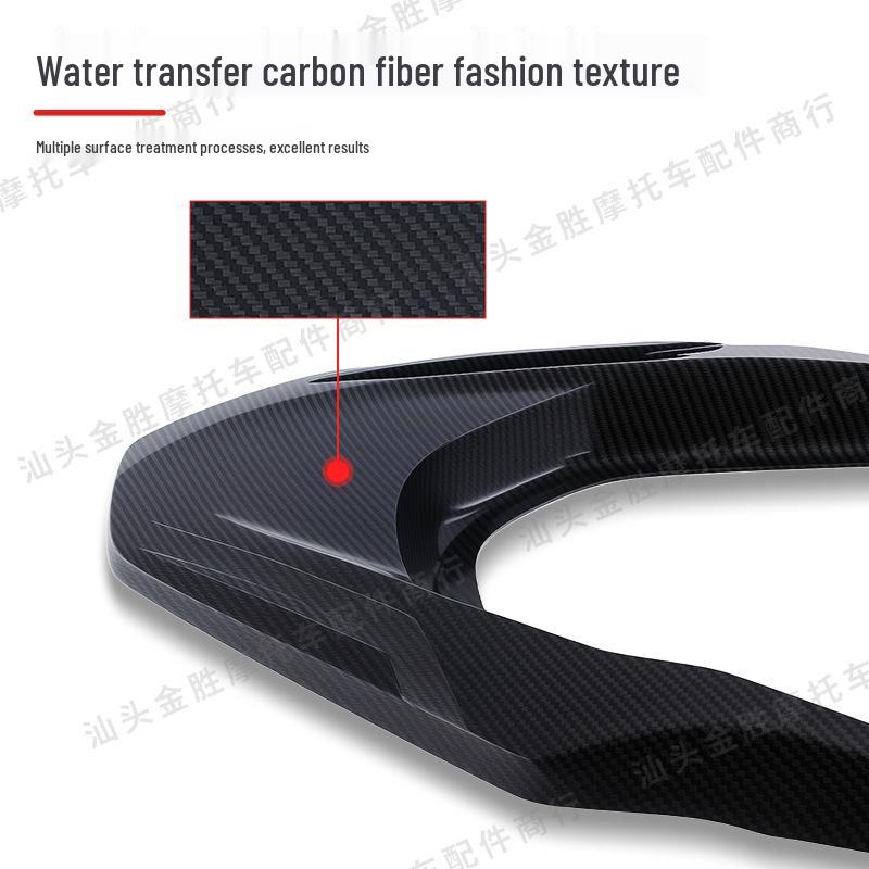 PCX160 Rear Luggage Rack Cover, Carbon Fiber Texture, ABS Material, Premium Motorcycle Accessory