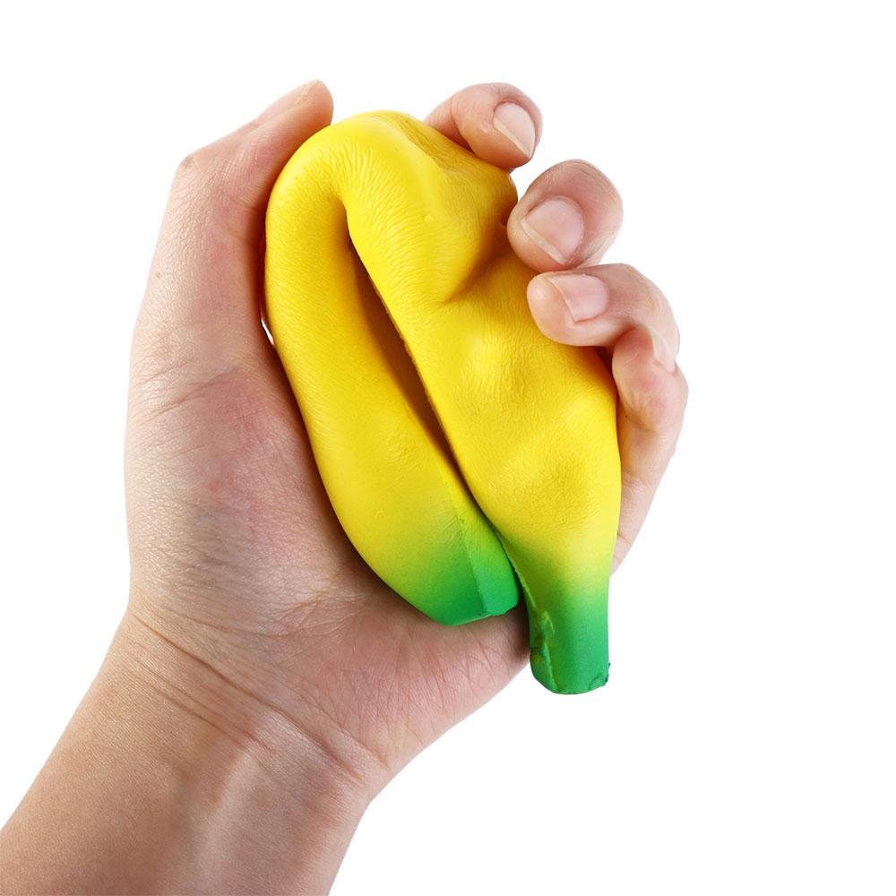 Simulation Banane Banane Quetschspielzeug Langsam aufsteigendes Quetsch-Kneifspielzeug Entspannungsspielzeug Kinderspielzeug