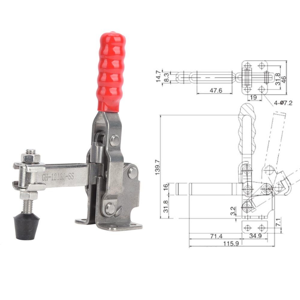 Schnellspanner 304 Edelstahl Handwerkzeug Schweißvorrichtung 227KKG GH12130SS