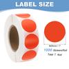 1000Pcs Colored Dot Stickers Color Coding Labels Blank Circle Stickers Adhesive Round Price Stickers for Office 12.7mm 19mm 25mm