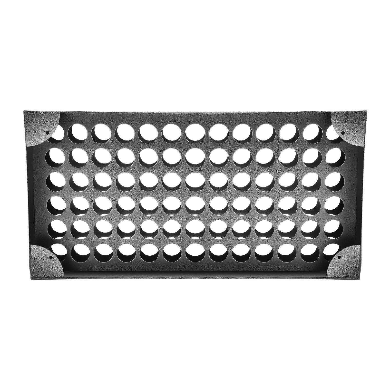 

78-Hole Pigment Ink Bottle Rack, Wall Mount Nail Salon Organizer, Heavy Duty Iron Cosmetic Color Storage for Artists Studio