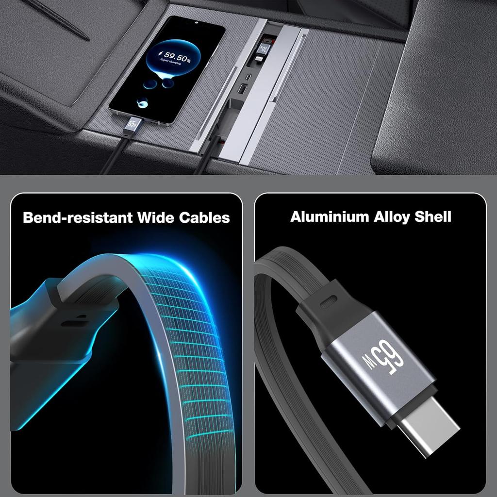 USB Hub Charger For Tesla Model Y Juniper 2025-2026 & Model 3 Highland 2024-2026 Center Console Docking Station Accessories