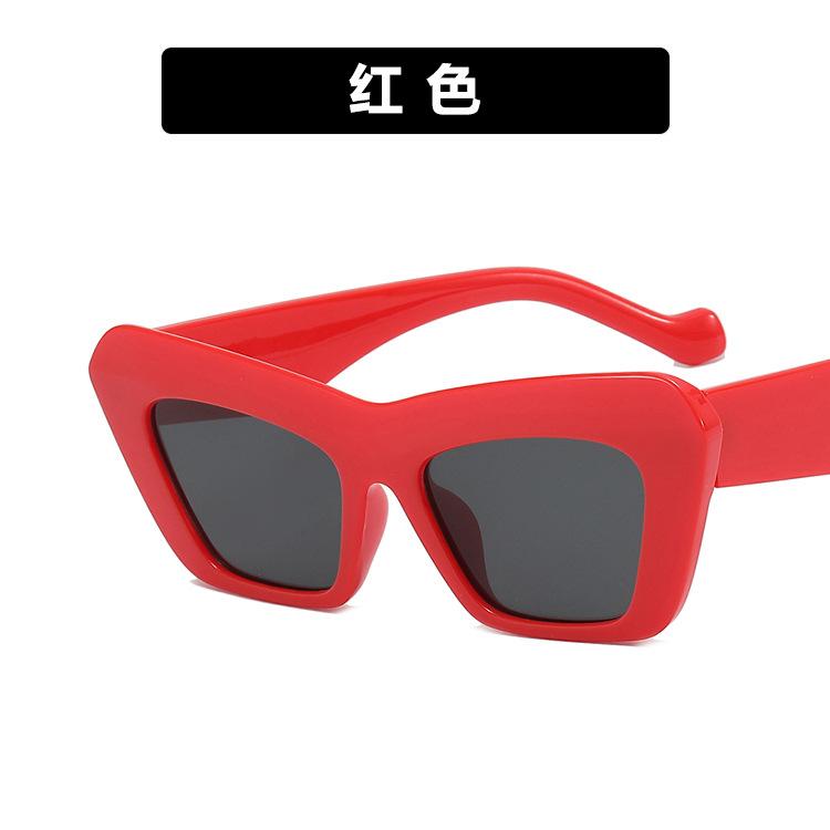

Fashion Cat Eye Sunglasses Women Vintage Jelly Color Eyewear Brand Designer Square Men Outdoor Cateye Shades Sun Glasses UV400 красный