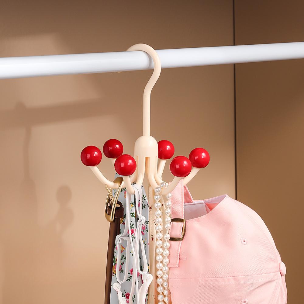 Six Claw Hook, Household Bag Rack, Bag and Underwear Hook, Sling and Hat Hook, Dormitory Wardrobe Storage Rack