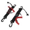 2Pcs Scuba Diving Lanyard Stainless Steel Spring Coiled with Quick Release Buckle for Camera Light Red