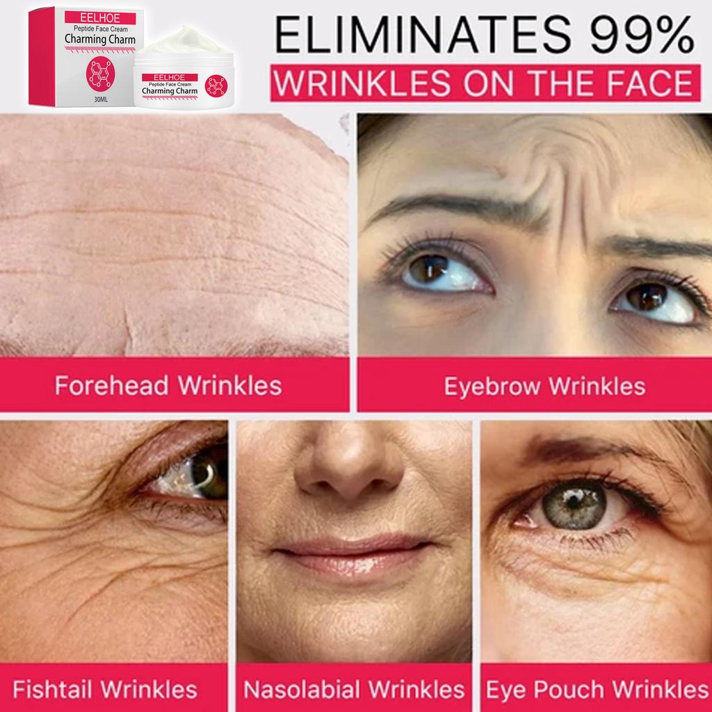eelhoe Wrinkles Removal Face Cream 5 Seconds Lifting Firming Anti-aging Fade Eyes Puffiness Fine Lines Moisturizing Skin Care Cream 30g