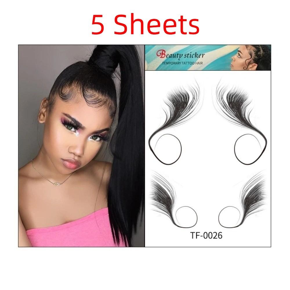 Long Lasting Hairline Stickers Disposable Bangs Stickers Hair Edges Temporary Tattoos  Makeup