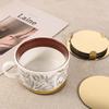 Mirror-like Gold Stainless Steel Coaster Set Round Drink Pad Kitchen Gadgets Mug Cushion  Tabletop