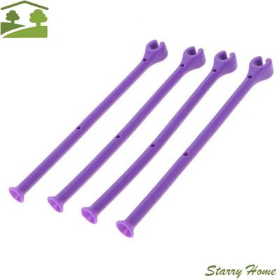 4Pcs/set Purple Bendable Bar Kitchen Tools Fixed Adjustable Wine Fixed Rack Stemware Saver Wine Glass Holder Dishwasher Holder
