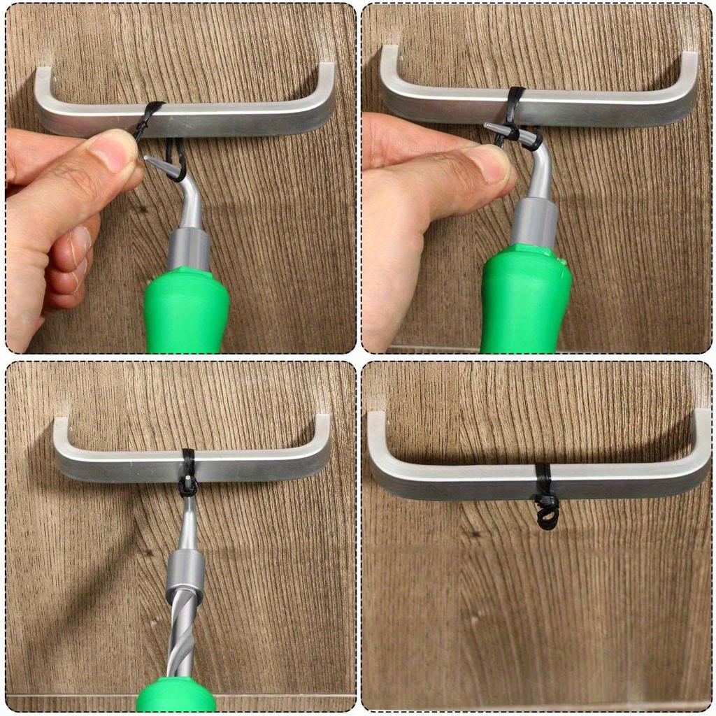 Semi-Automatic Rebar Tying Hook Tool Kit - Straight Pull Wire Twister, with Black And Green Non-Slip Handles