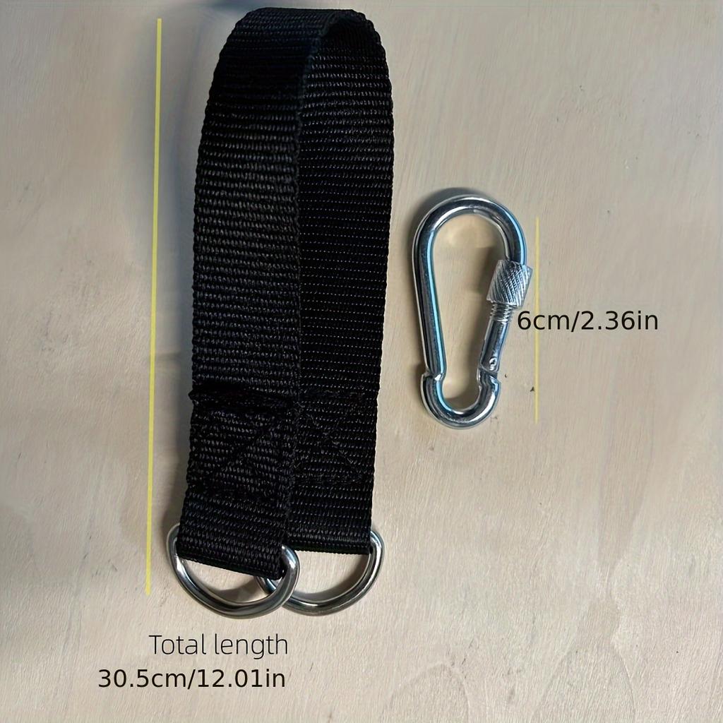 1/2pcs, Durable Hanging Belt, Hammock Swing Hanging Belt and Steel Alloy Hooks, Outdoor Camping Hiking Tools Hammock Accessories
