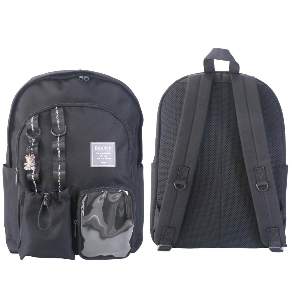 [anilet+] Mall Backpack, Oshikatsu, Kids, Elementary School Girls, School Outings, Field Trips (Black)