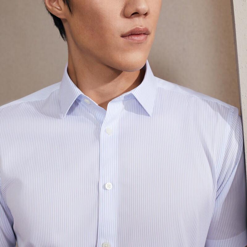 YOUNGOR Men's Business Casual Short Sleeve Shirt