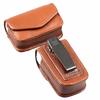 Men Eyewear Case PU Glasses Case Folding Glasses Storage Box Belt Wearable