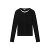 Faux Two-Piece Cardigan Fashionable Versatile Knitwear Women Tops White Black F11W633401FBK